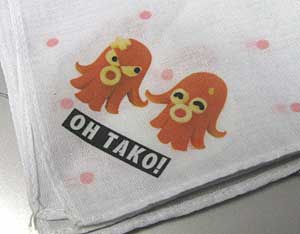 タコのアイロンプリント