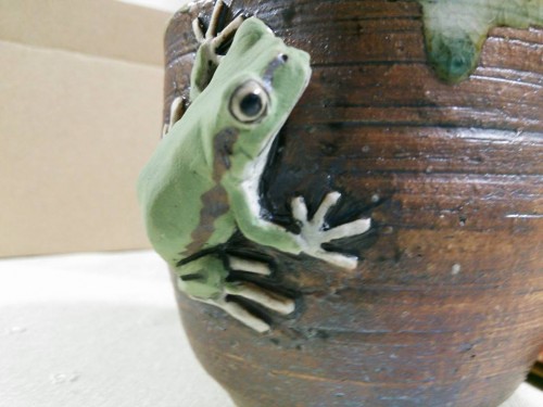蛙の湯呑