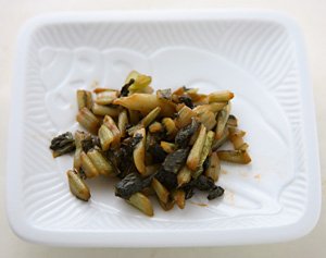 野沢菜炒め