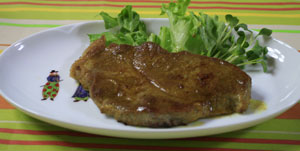 豚肉のステーキカレー味