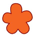 にんじんを花の型で抜きます