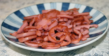魚肉ソーセージ炒め