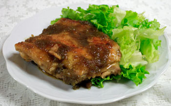 鶏もも肉の生姜(しょうが)焼き