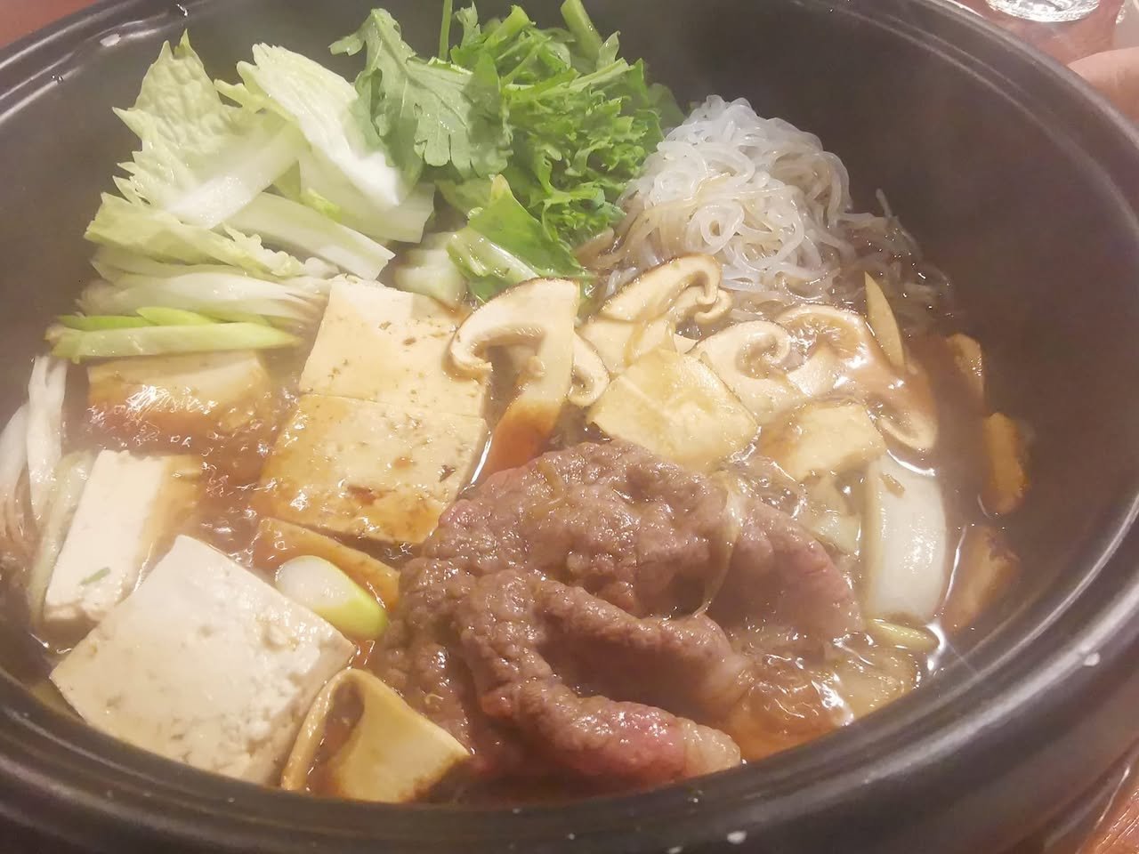 松茸のすき焼き