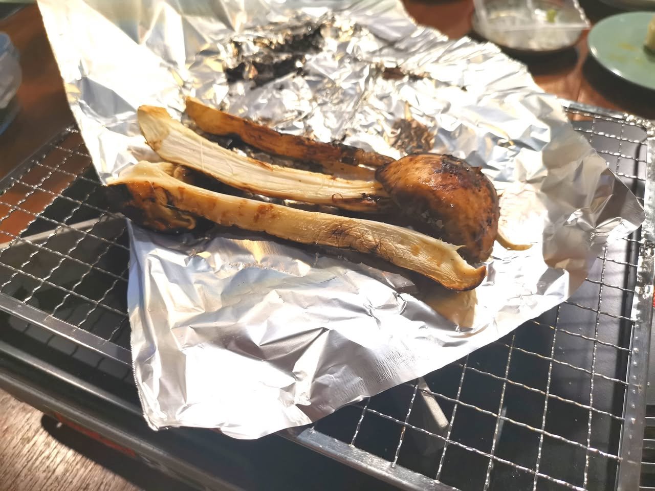 網焼きの松茸
