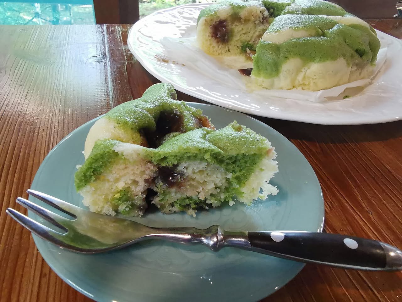 抹茶の断面