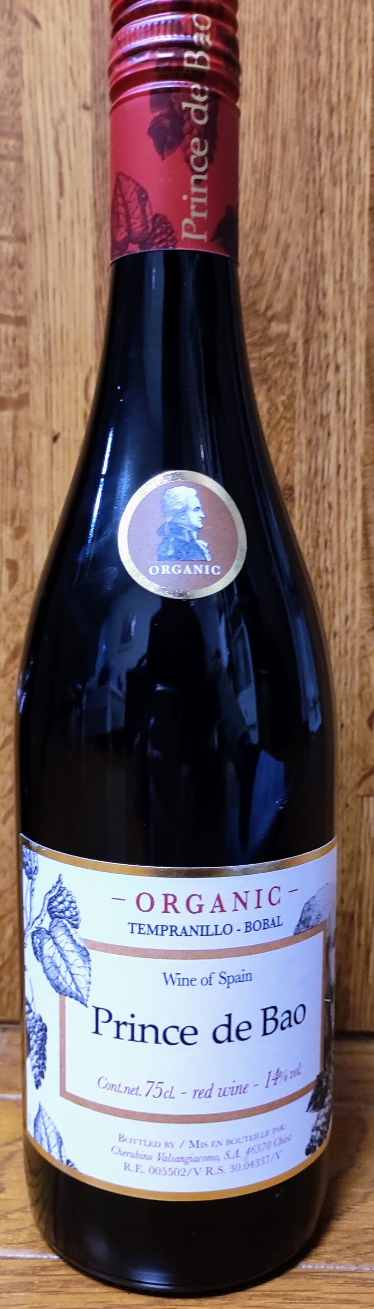 Prince de Bao Organic Tinto プリンス デ バオ オーガニック 赤