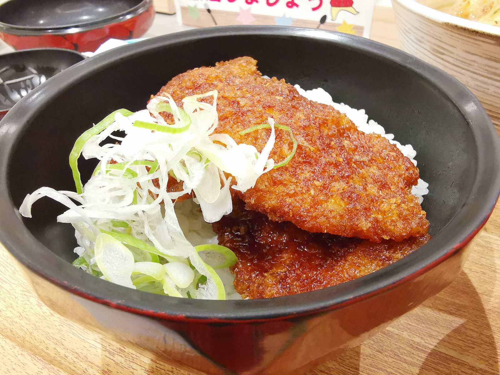 夕食のソースカツ丼