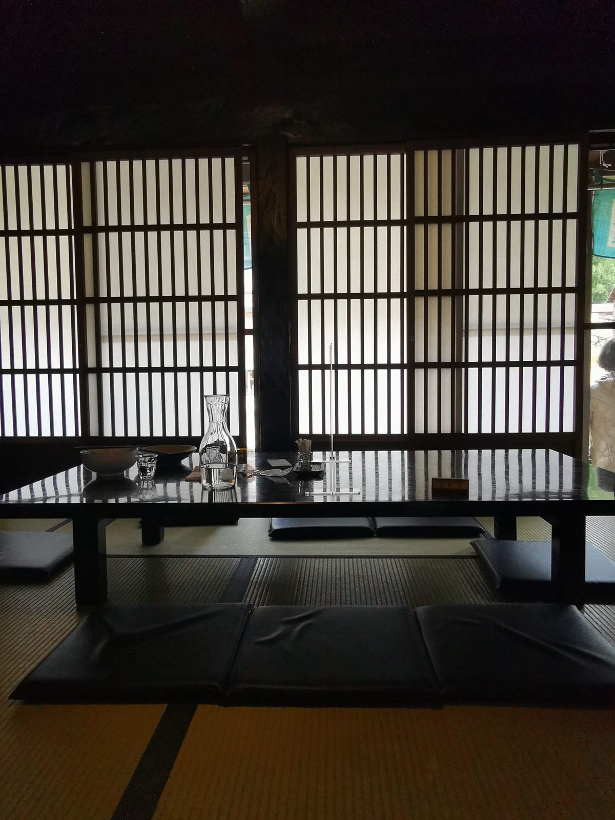 お蕎麦屋さんの座敷