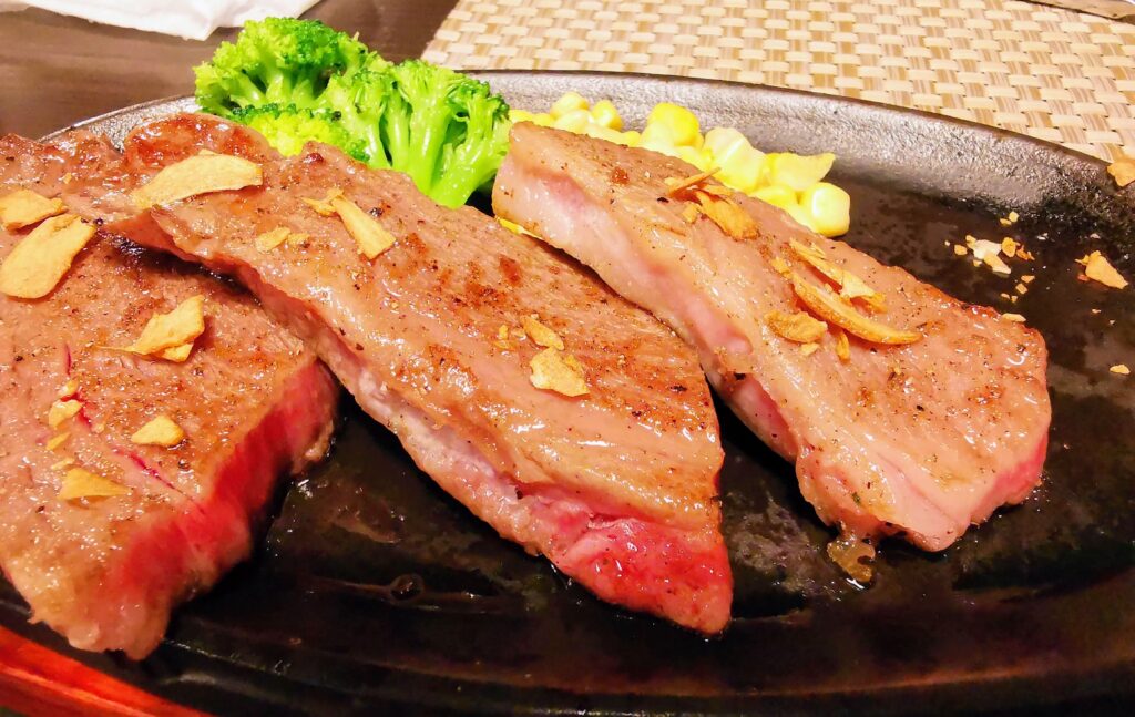 宮崎牛のステーキ