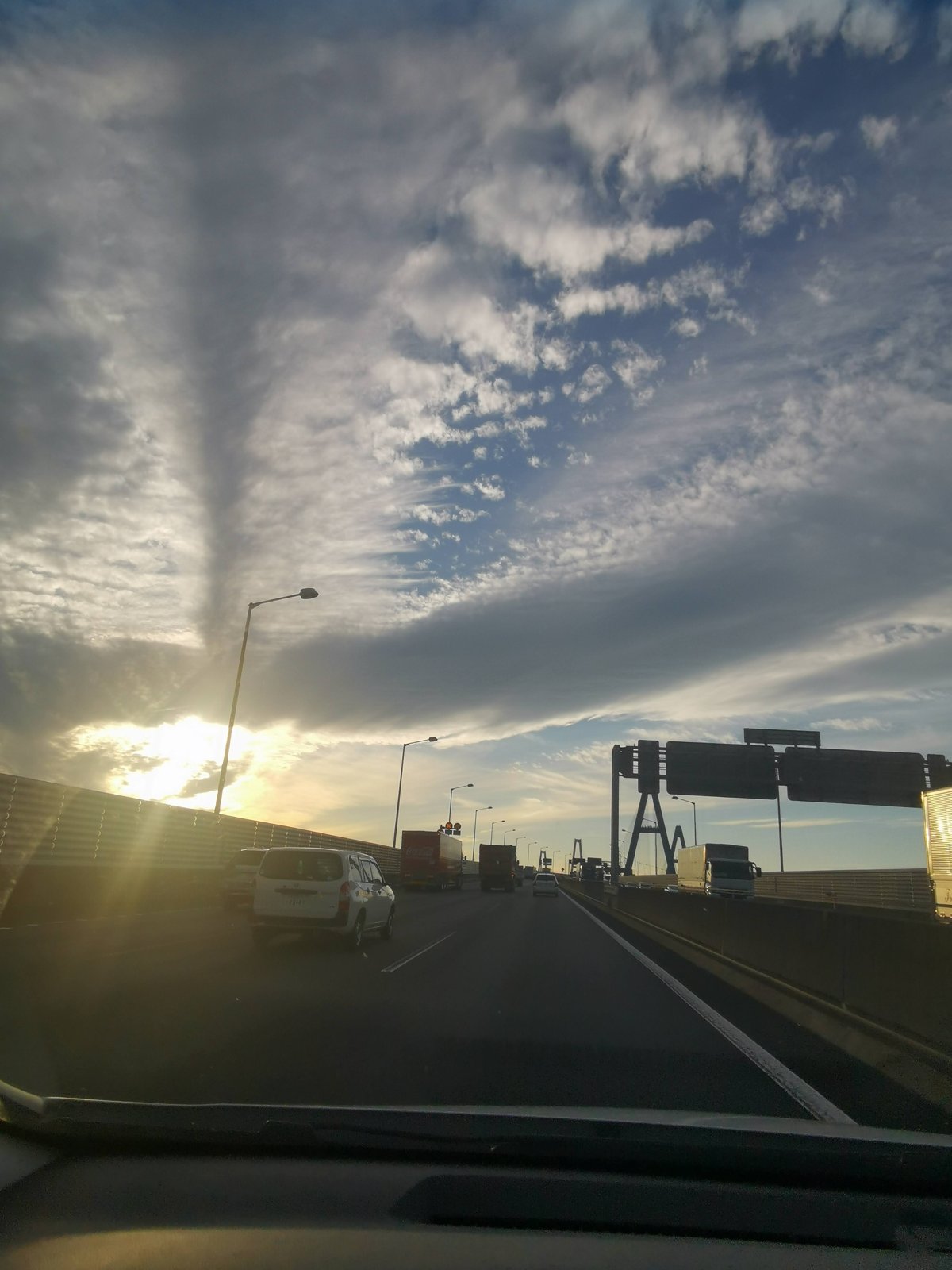 夕焼けの空