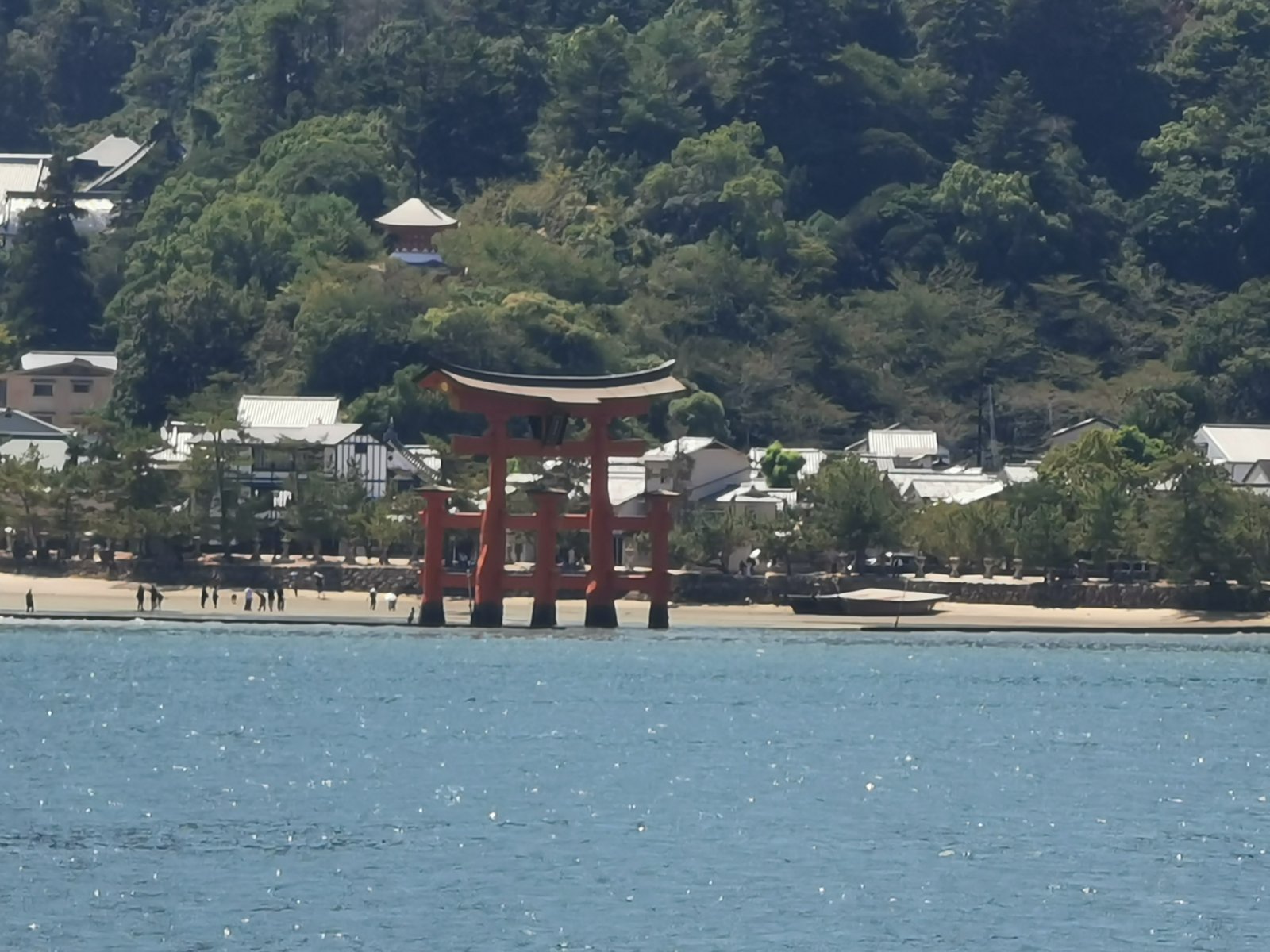 海から見た大鳥居