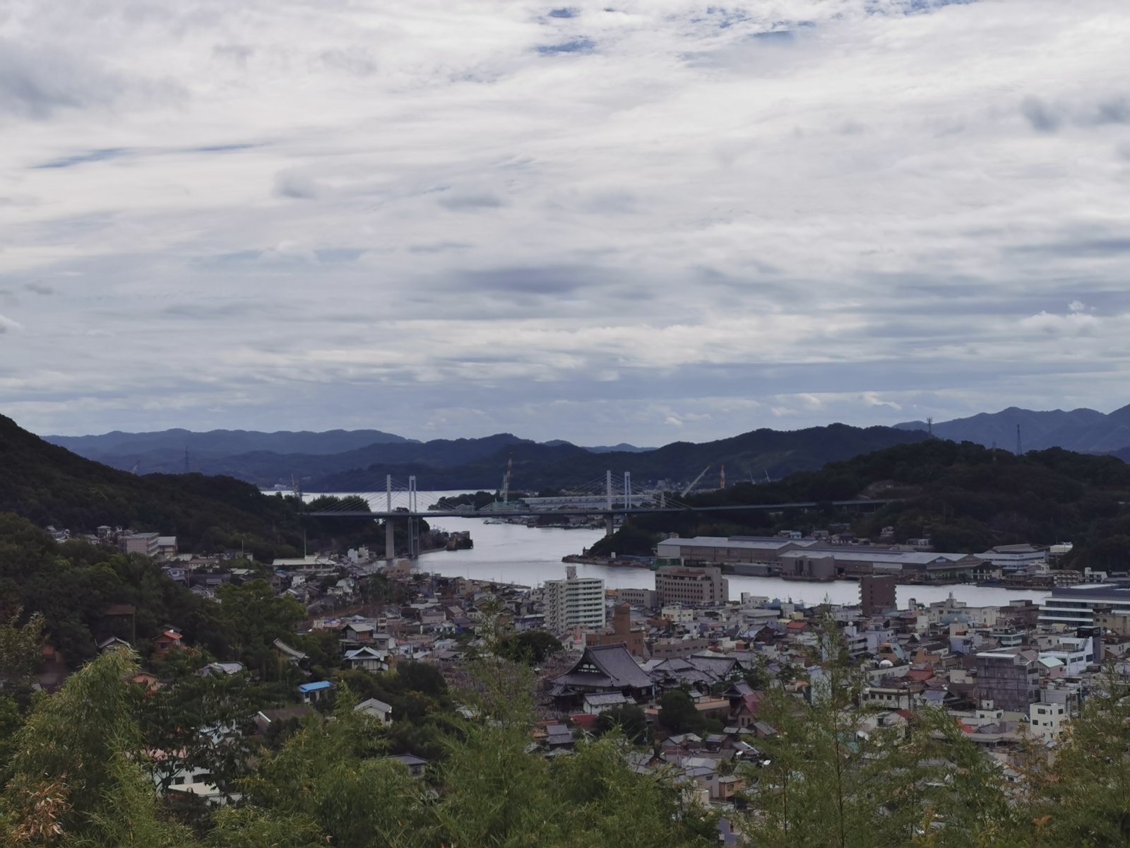 千光寺の近くから見た尾道